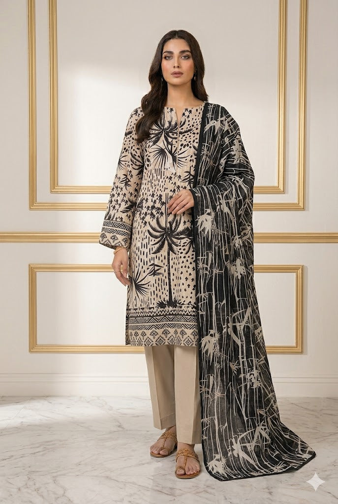 Unstitched Premium Suit for Women – Elegant Designer Fabric